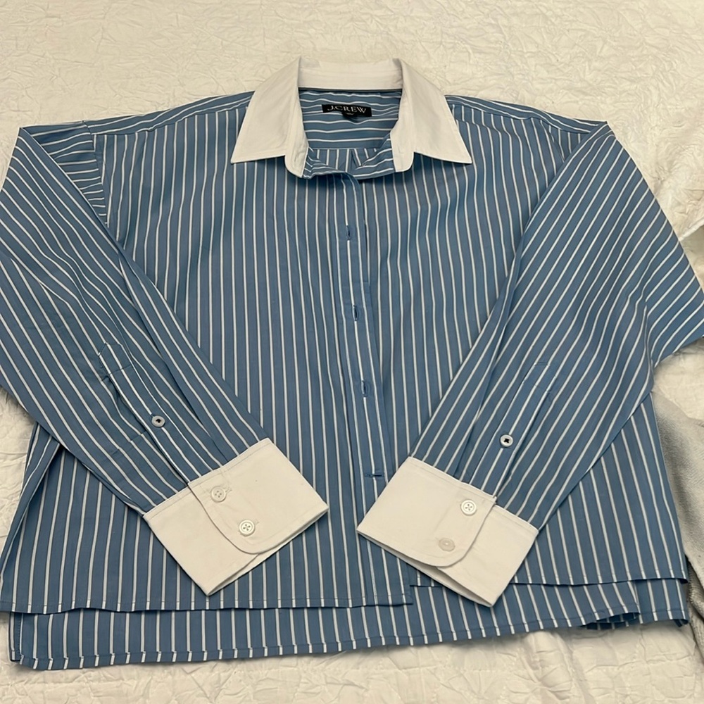 Ladies J.Crew stripped dress shirt